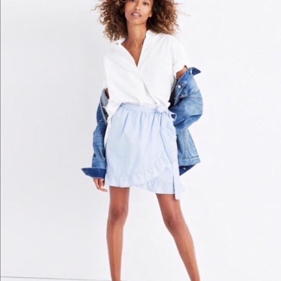 Madewell Dresses & Skirts - Madewell light blue wrap skirt Madewell Dresses & Skirts - Madewell light blue wrap skirt
